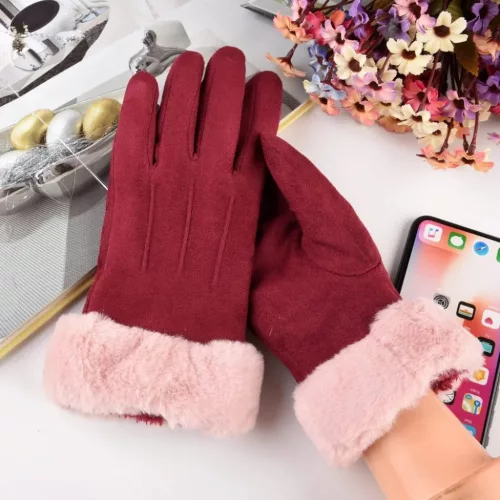 Univerzális érintőkijelző érzékeny téli kesztyű pink-7426825376015 4 kép