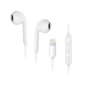   Forcell sztereó fülhallgató Apple iPhone Lightning 8-pin ÚJ DOBOZ fehér