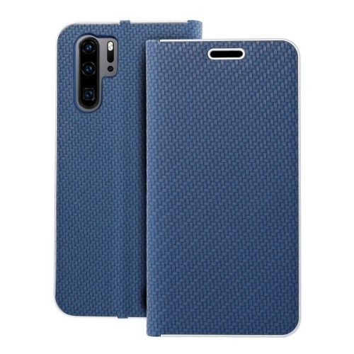 LUNA Book Carbon fliptok Huawei P30 Pro kék-5903396098512 1 kép