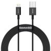 BASEUS USB A-Lightning kábel 2,4A Superior CALYS-C01 2 m fekete-6953156205451 8 kép