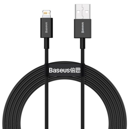 BASEUS USB A-Lightning kábel 2,4A Superior CALYS-C01 2 m fekete-6953156205451 8 kép