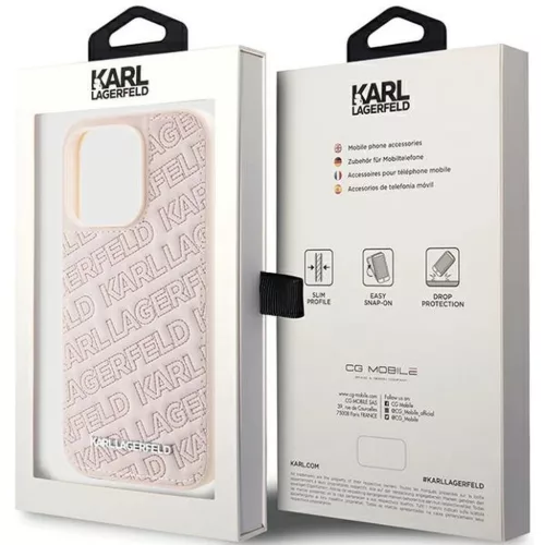  iPhone 15 Pro Max KARL LAGERFELD KLHCP15XPQKPMP Original faceplate to-3666339165185 8 kép