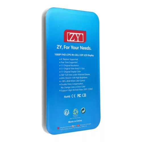 LCD Kijelző iPhone 13 Pro érintőpanellel fekete (ZY-LTPS) IC Átvih-5903396293559 2 kép