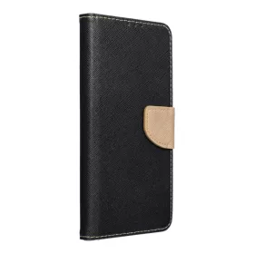 FANCY fliptok Samsung Galaxy A55 5G fekete / arany tok