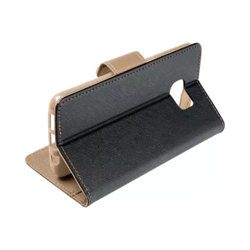FANCY fliptok Samsung Galaxy A55 5G fekete / arany tok-5903396257094 5 kép