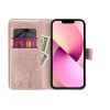 MEZZO fliptok Samsung Galaxy A35 5G-hez, fa mintával, rózsaarany-5903396268267 2 kép