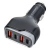Autós töltő 2 x USB A + 2 x Type C PD QC3.0 6A 66W CC53-2A2C fekete