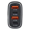Autós töltő 2 x USB A + 2 x Type C PD QC3.0 6A 66W CC53-2A2C fekete-5903396227301 2 kép
