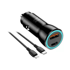 BLUE STAR autós töltő 3A 25W Type C + USB A + Type C - Lightning k�-5903396275807 2 kép