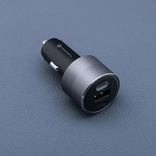 FORCELL F-ENERGY Alu autós töltő 2 x Type C + USB A PD QC4.0 SFC 2.-5903396275739 9 kép