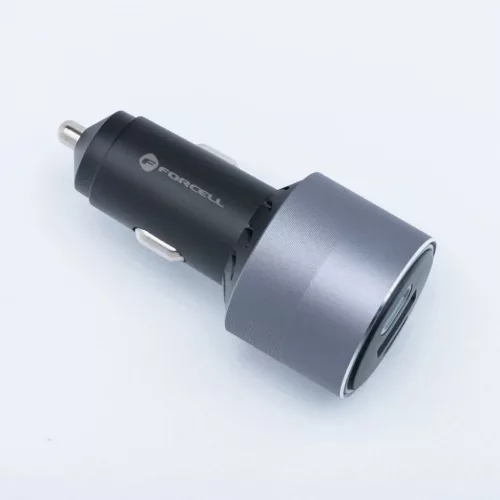 FORCELL F-ENERGY Alu autós töltő 2 x Type C + USB A PD QC4.0 SFC2.0-5903396275746 8 kép