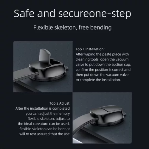 FORCELL F-Grip MagFlex mágneses autós telefontartó szélvédőhöz/-5903396236846 8 kép