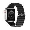 DUX DUCIS OCEAN WAVE szilikon szíj Apple Watch 42 / 44 / 45 mm fekete-6934913033920 1 kép
