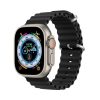 DUX DUCIS OCEAN WAVE szilikon szíj Apple Watch 42 / 44 / 45 mm fekete-6934913033920 2 kép