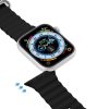 DUX DUCIS OCEAN WAVE szilikon szíj Apple Watch 42 / 44 / 45 mm fekete-6934913033920 3 kép