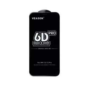 6D Pro Veason üvegfólia - iPhone 12 Pro Max fekete-5903396162763 2 kép