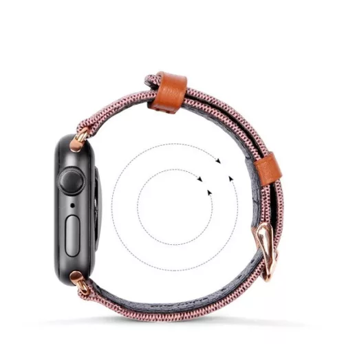 Dux Ducis Litchi Apple Watch 3/4/5/6/7/8/SE óraszíj (38/40/41 mm) fe-6934913077993 2 kép