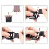 Dux Ducis Litchi Apple Watch 3/4/5/6/7/8/SE óraszíj (38/40/41 mm) fe-6934913077993 5 kép