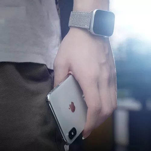 Dux Ducis Litchi Apple Watch 3/4/5/6/7/8/SE óraszíj (38/40/41 mm) fe-6934913077993 7 kép