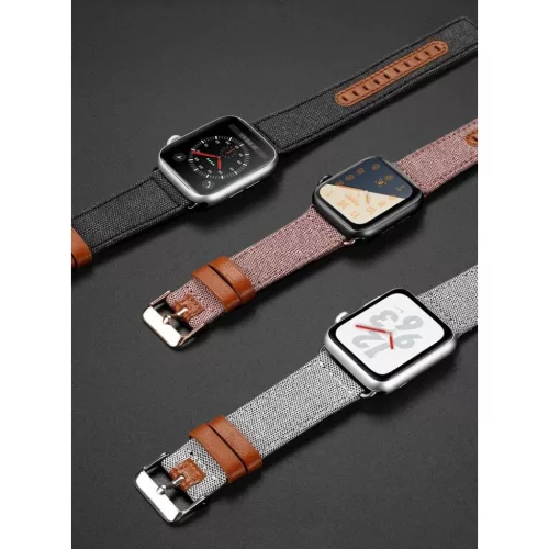 Dux Ducis Litchi Apple Watch 3/4/5/6/7/8/SE óraszíj (38/40/41 mm) fe-6934913077993 10 kép