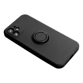 Szilikon gyűrűs tok iPhone 15 Pro fekete-5903396213984 2 kép