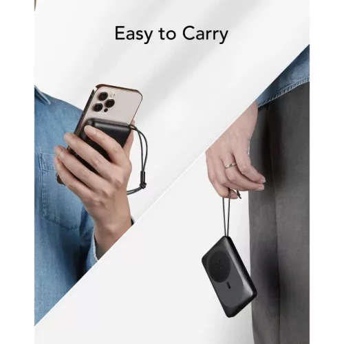 VEGER powerbank 10 000 mAh indukciós töltéssel kompatibilis MagSafe-6970453555812 6 kép