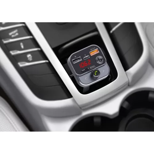 Transmiter FM MP3 Bluetooth 5.0 + USB A QC3.0 + Typ C (összesen 30W) -5906721172109 7 kép