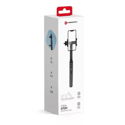 FORCELL F-GRIP S70M selfie bot állvánnyal és távirányítóval-5903396225147 1 kép