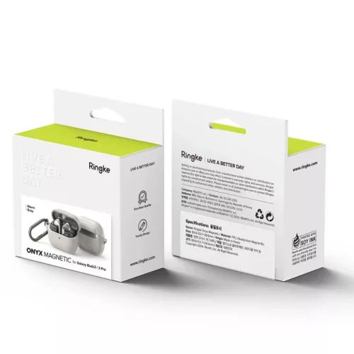 Ringke Onyx Magnetic Magsafe Samsung Galaxy Buds 3 / 3 FE / 3 Pro Warm-8809961787935 8 kép