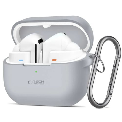 Tech-protect Silicone Hook Samsung Galaxy Buds 3 / 3 Pro Krétaszürke-5906302313747 1 kép