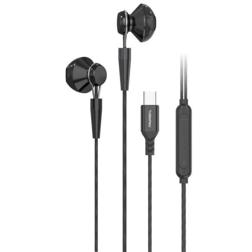 PAVAREAL vezetékes fülhallgatók mikrofonnal és Type C PA-M10C fekete [DAC]