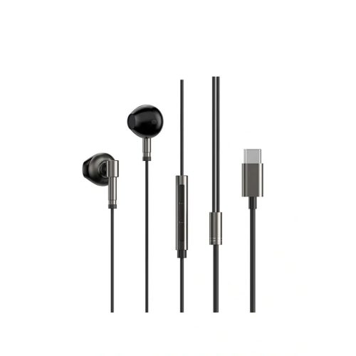 WiWU - Vezetékes sztereó fülhallgató EB316 USB C (DAC) - fekete-6976195093797 1 kép