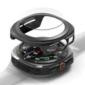   RINGKE SLIM & EDZETT ÜVEG GALAXY WATCH ULTRA (47 MM) TITANIUM FEKETE üvegfólia