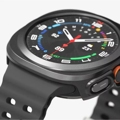 RINGKE SLIM & EDZETT ÜVEG GALAXY WATCH ULTRA (47 MM) TITANIUM FEKETE -8809961787744 3 kép