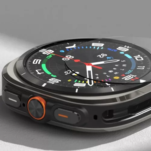 RINGKE SLIM & EDZETT ÜVEG GALAXY WATCH ULTRA (47 MM) TITANIUM FEKETE -8809961787744 4 kép