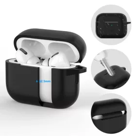 Tech-protect Silicone Hook Apple Airpods Pro 1 / 2 Caffe Latte Tok-5906302313280 2 kép