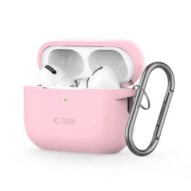 Tech-protect Silicone Hook Apple Airpods Pro 1 / 2 Dusty Pink Tok-5906302313341 1 kép