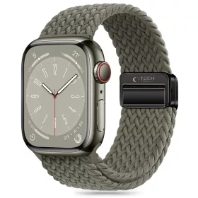   TECH-PROTECT NYLONMAG APPLE WATCH 4 / 5 / 6 / 7 / 8 / 9 / 10 / 11 / SE / ULTRA 1 / 2 / 3 / 4 (42 / 44 / 45 / 49 MM) OLIVE GREY szíj