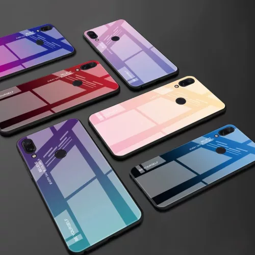 Gradient 9H üveghátlapú tok szilikon kerettel Xiaomi Redmi Note 7 p-9111201890817 3 kép