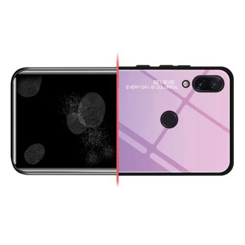 Gradient 9H üveghátlapú tok szilikon kerettel Xiaomi Redmi Note 7 p-9111201890817 7 kép