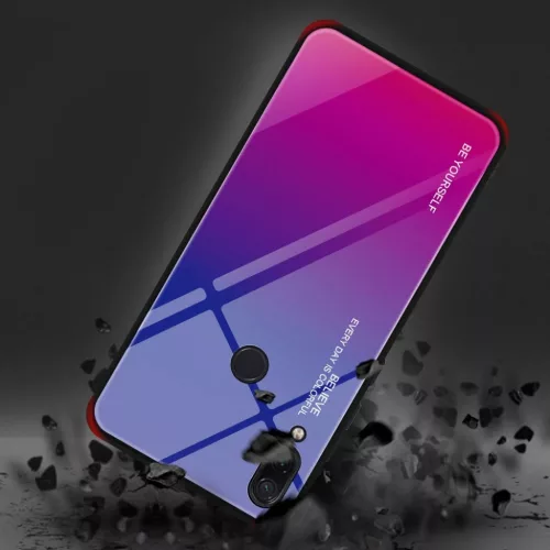 Gradient 9H üveghátlapú tok szilikon kerettel Xiaomi Redmi Note 7 p-9111201890817 8 kép