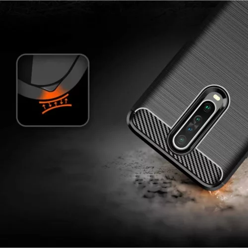 Carbon mintájú TPU tok Xiaomi Redmi K30 fekete-9111201893581 2 kép