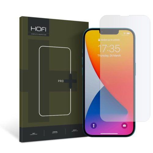 HOFI Glass Pro+ edzett üveg iPhone 16e / 13 / 13 Pro / 14 átlátszó üvegfólia