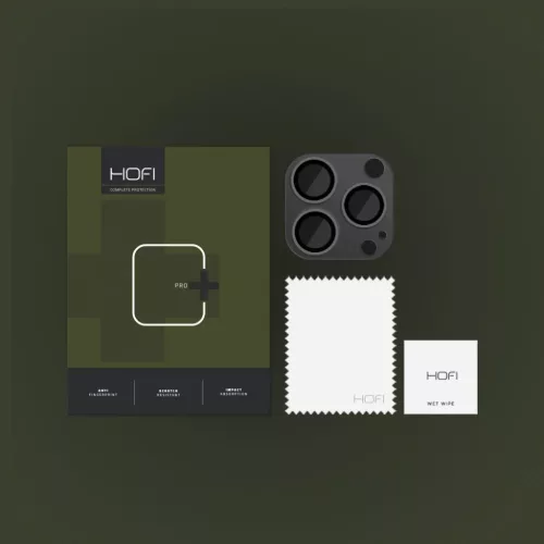 Hofi FullCam Pro+ iPhone 15 Pro / 15 Pro Max fekete kamera védő üve-9319456604542 2 kép