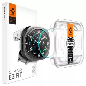   Edzett üveg Spigen Glas.TR „EZ-FIT” 2-PACK Galaxy Watch Ultra (47 mm) átlátszó üvegfólia