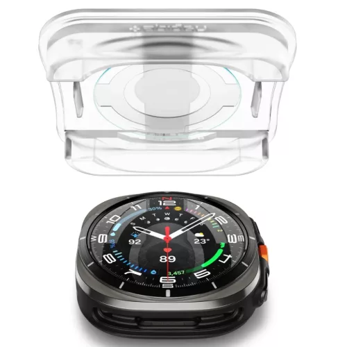 Edzett üveg Spigen Glas.TR „EZ-FIT” 2-PACK Galaxy Watch Ultra (47-8809971232296 4 kép