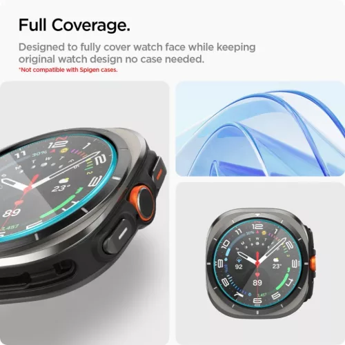 Edzett üveg Spigen Glas.TR „EZ-FIT” 2-PACK Galaxy Watch Ultra (47-8809971232296 7 kép