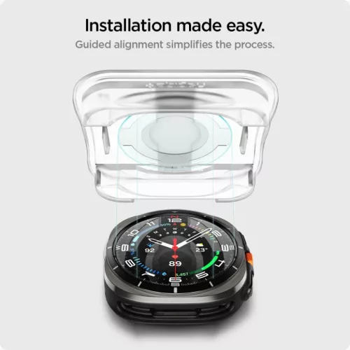 Edzett üveg Spigen Glas.TR „EZ-FIT” 2-PACK Galaxy Watch Ultra (47-8809971232296 10 kép