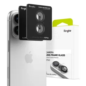 Ringke Camera Frame Protector 2-Pack iPhone 16 / 16 Plus fekete üvegf-8800274960374 1 kép