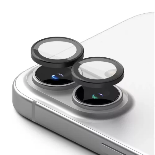 Ringke Camera Frame Protector 2-Pack iPhone 16 / 16 Plus fekete üvegf-8800274960374 2 kép